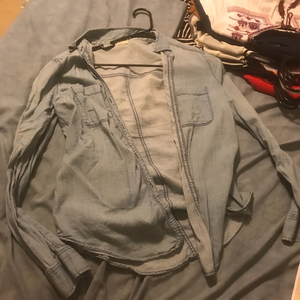 Denim flannel
